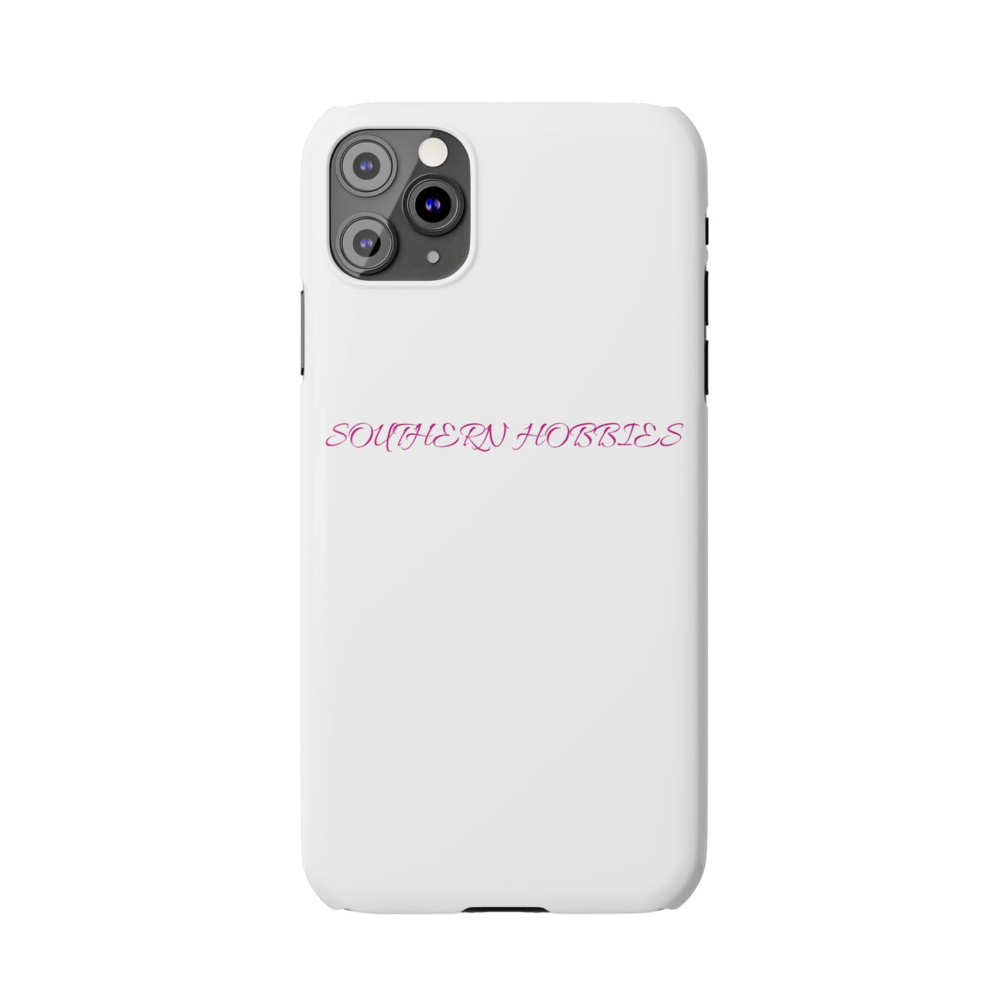 PINK ON WHITE TOUGH DROP SLIM IPHONE CASE