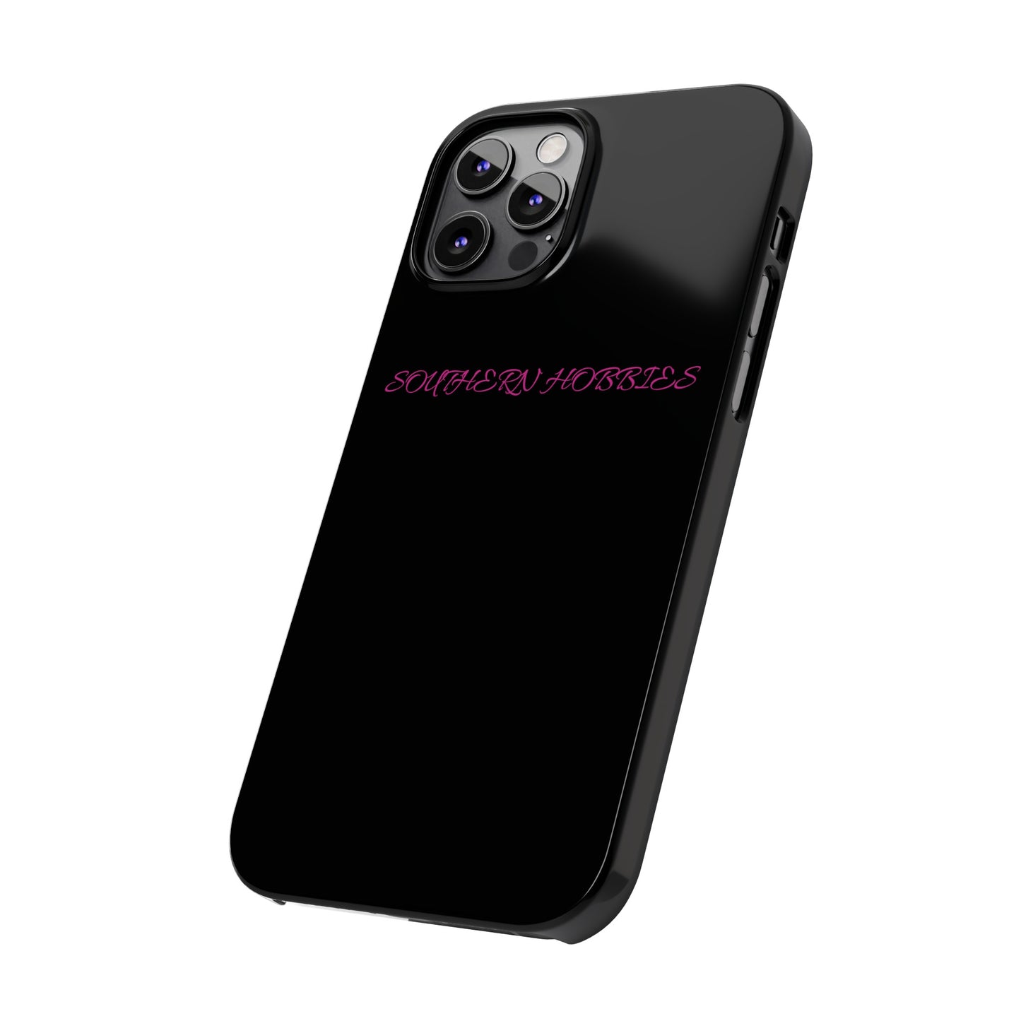 PINK ON BLACK TOUGH DROP SLIM IOHONE CASE