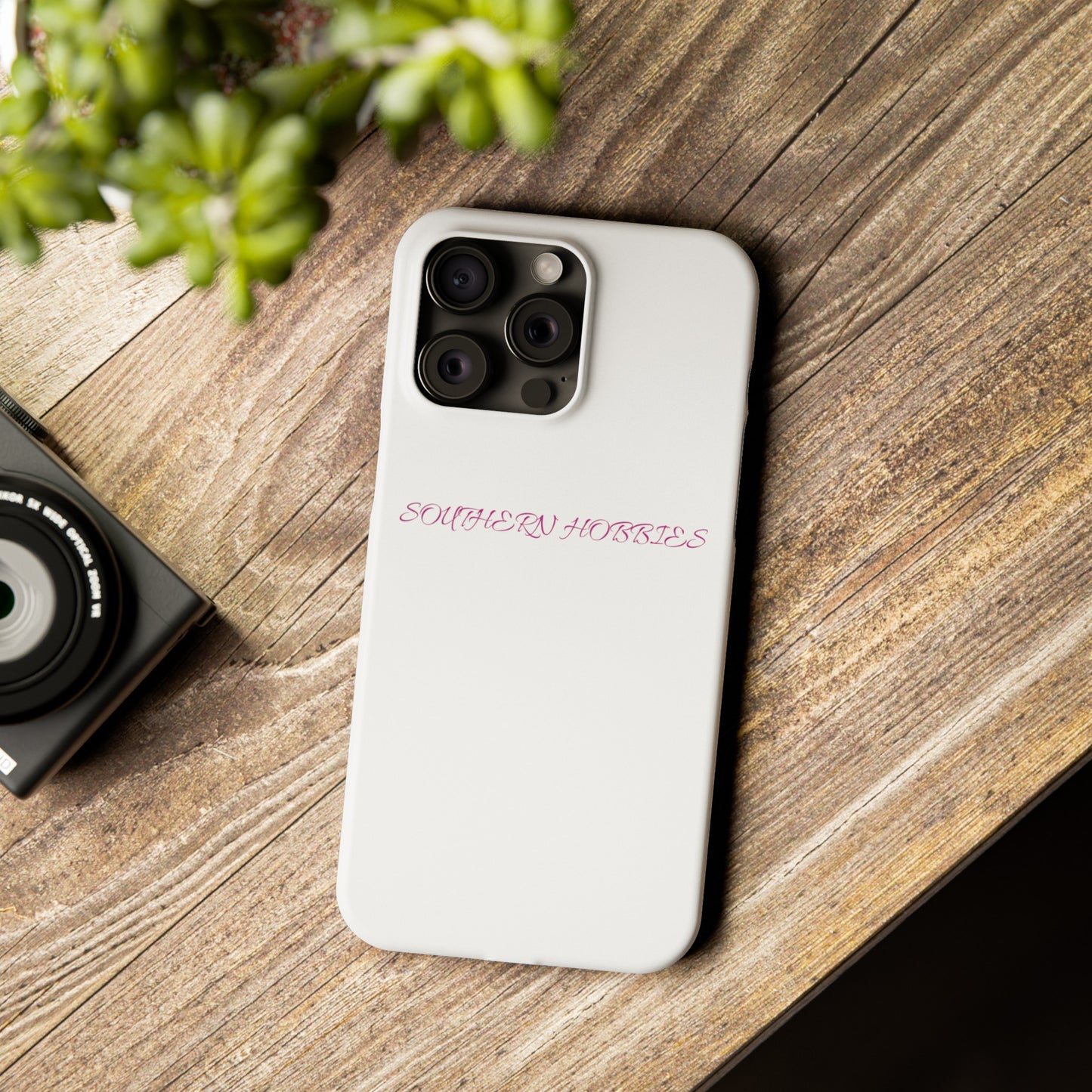 PINK ON WHITE TOUGH DROP SLIM IPHONE CASE