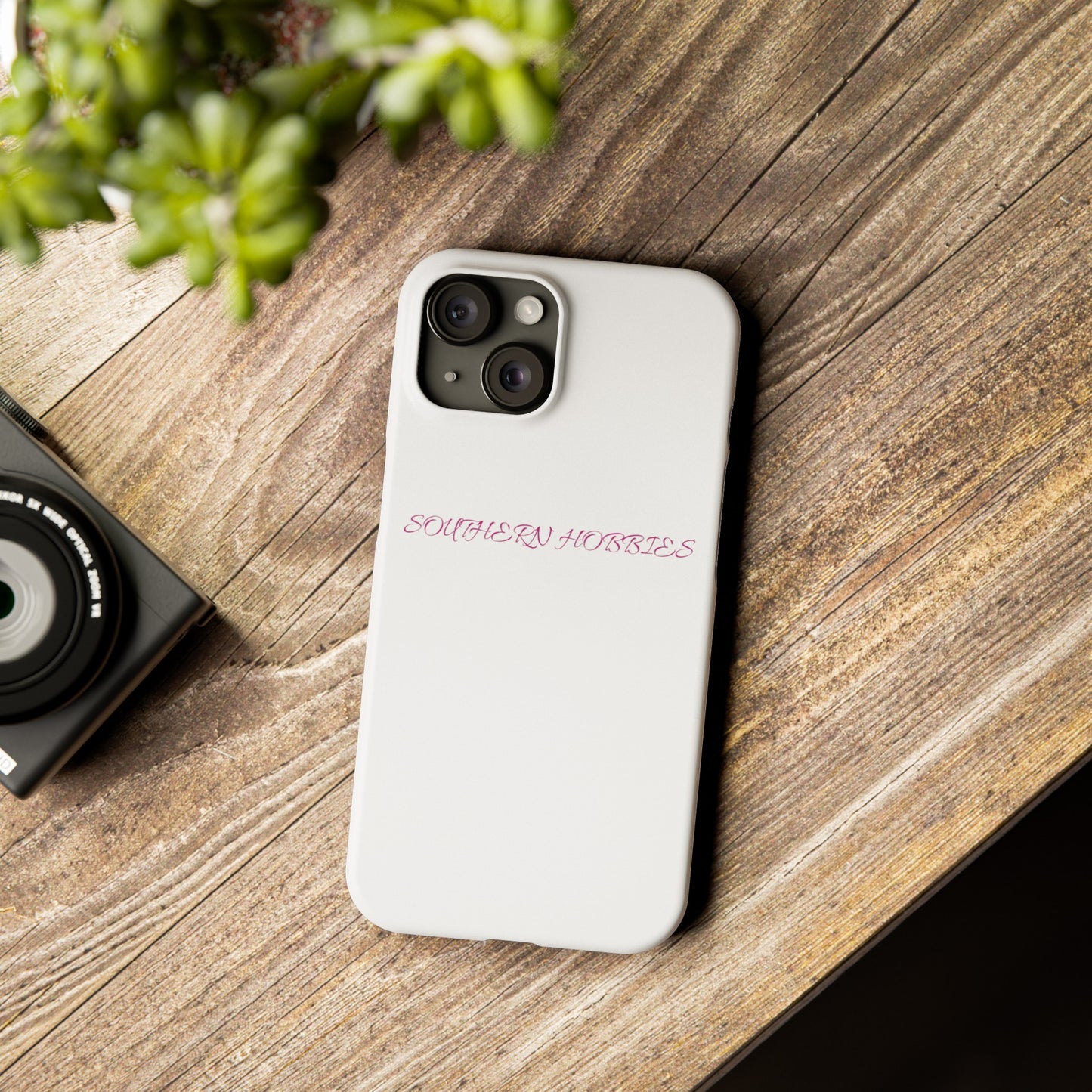 PINK ON WHITE TOUGH DROP SLIM IPHONE CASE