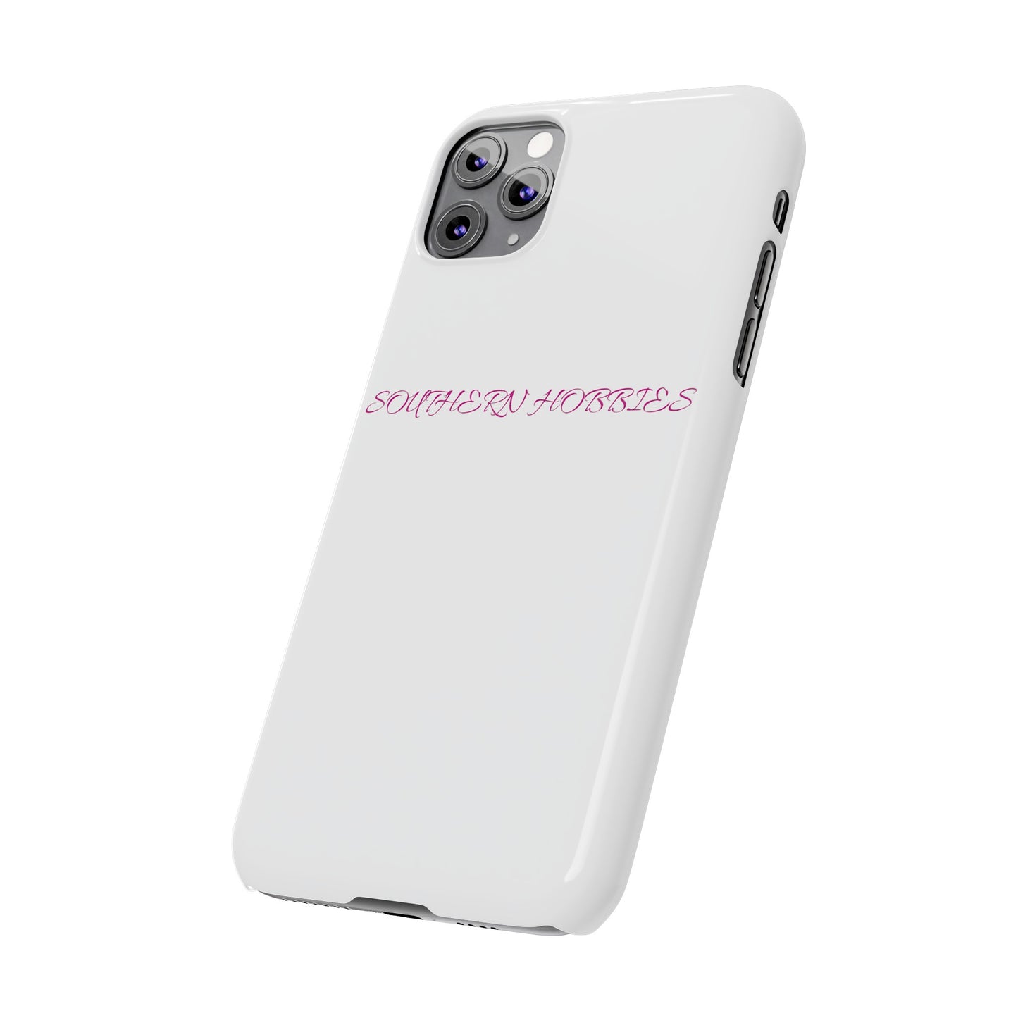 PINK ON WHITE TOUGH DROP SLIM IPHONE CASE