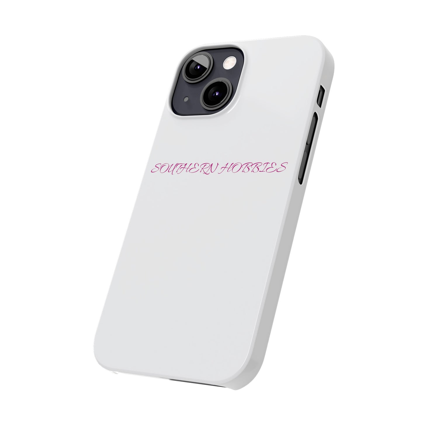 PINK ON WHITE TOUGH DROP SLIM IPHONE CASE