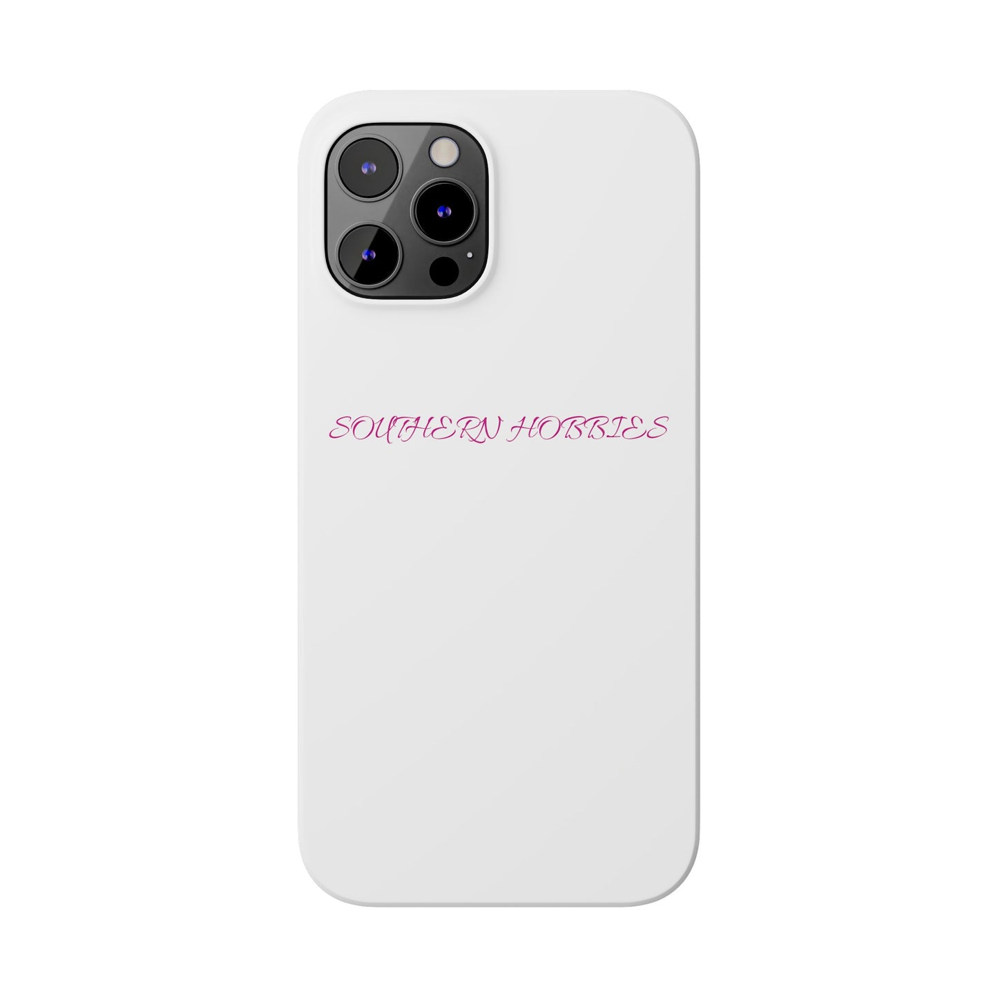 PINK ON WHITE TOUGH DROP SLIM IPHONE CASE