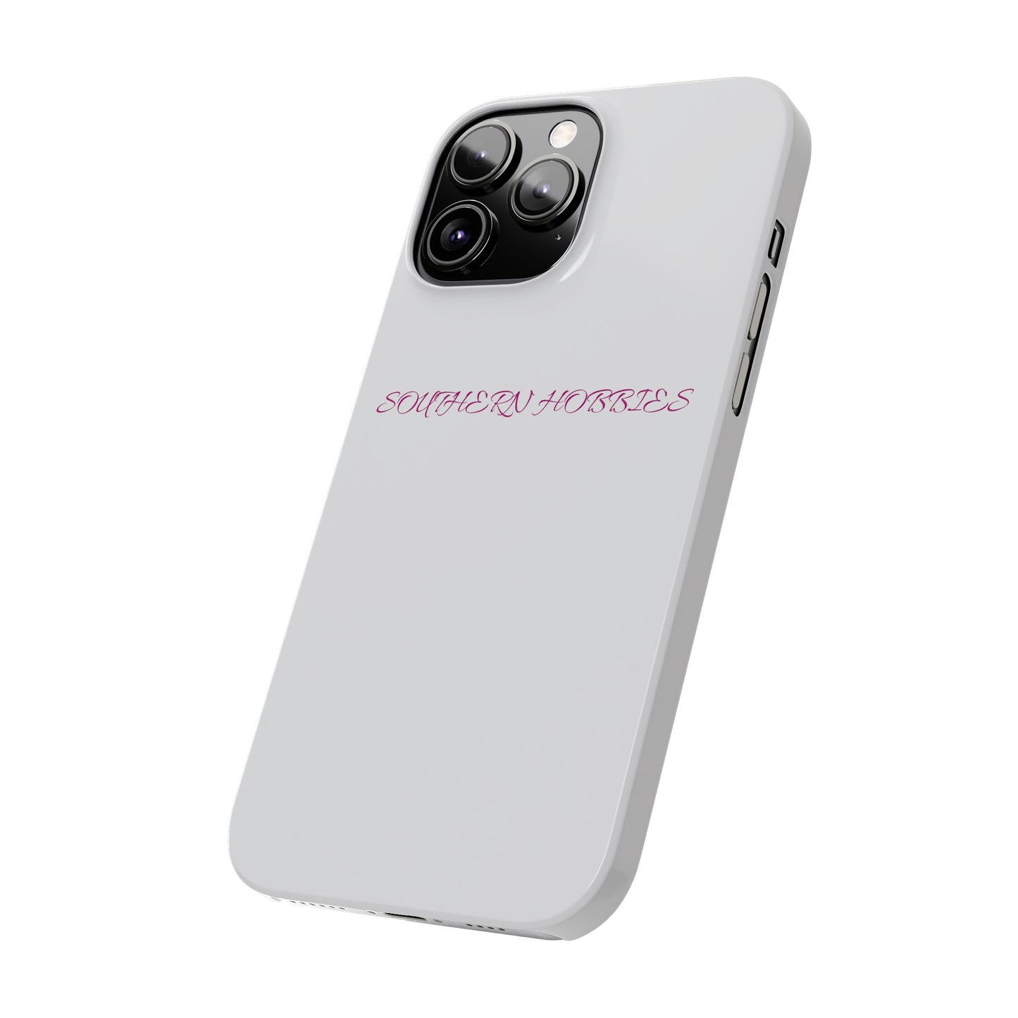 PINK ON WHITE TOUGH DROP SLIM IPHONE CASE