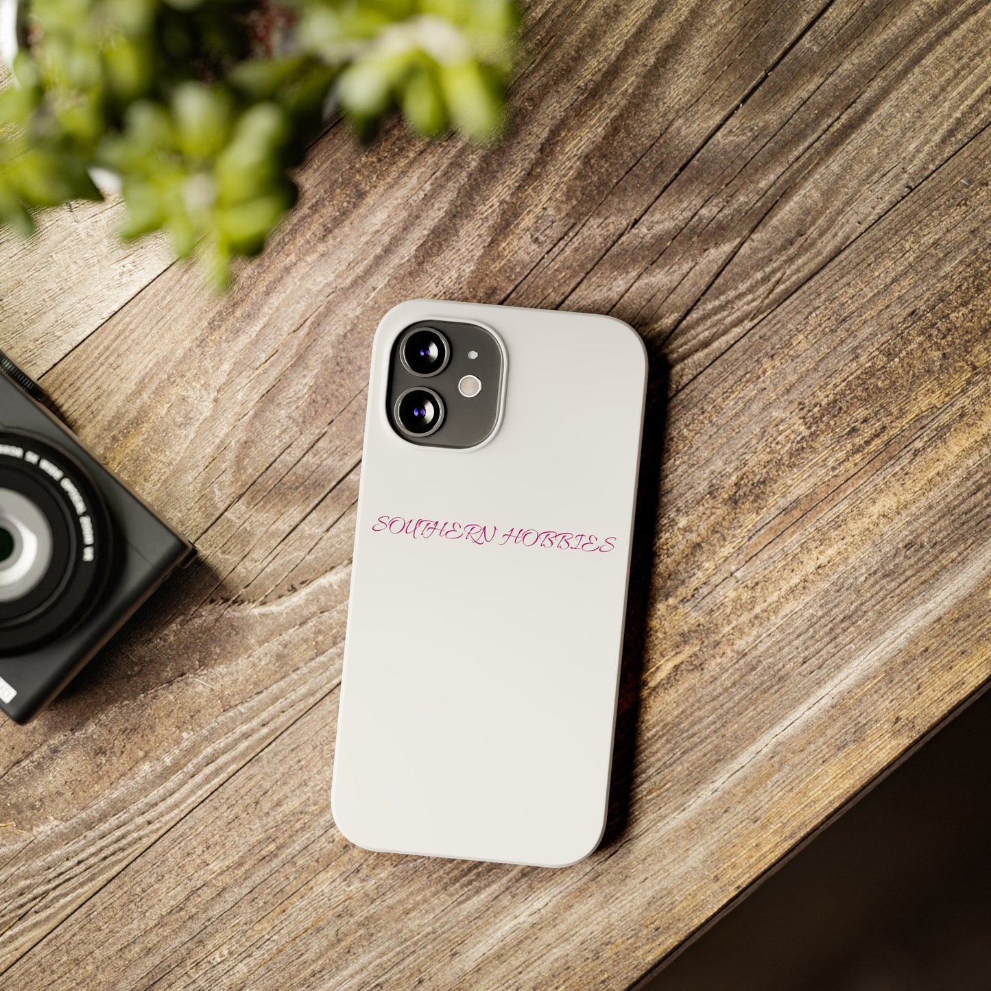 PINK ON WHITE TOUGH DROP SLIM IPHONE CASE