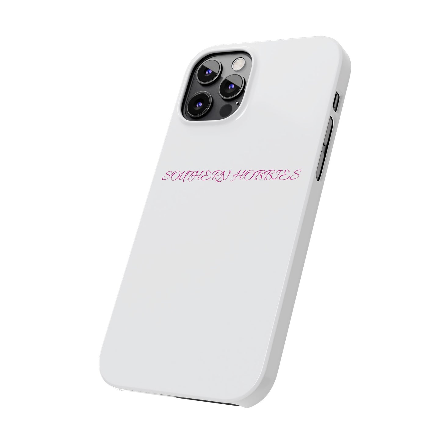 PINK ON WHITE TOUGH DROP SLIM IPHONE CASE