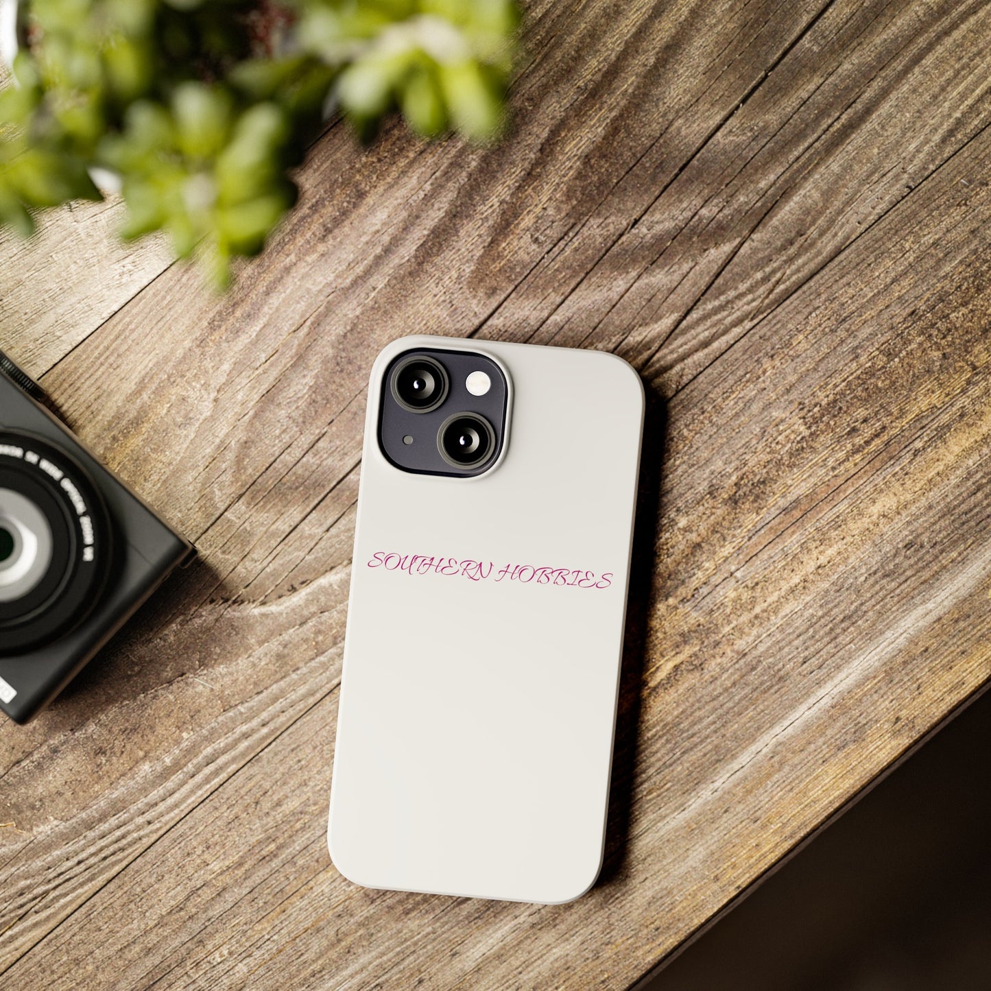 PINK ON WHITE TOUGH DROP SLIM IPHONE CASE