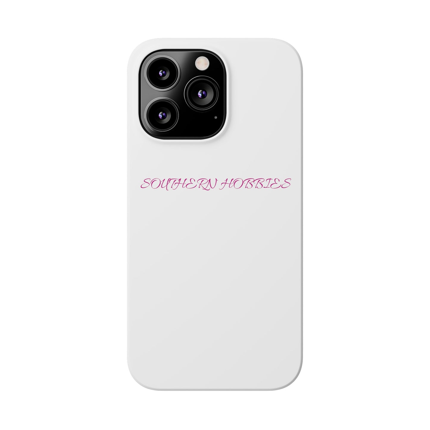 PINK ON WHITE TOUGH DROP SLIM IPHONE CASE