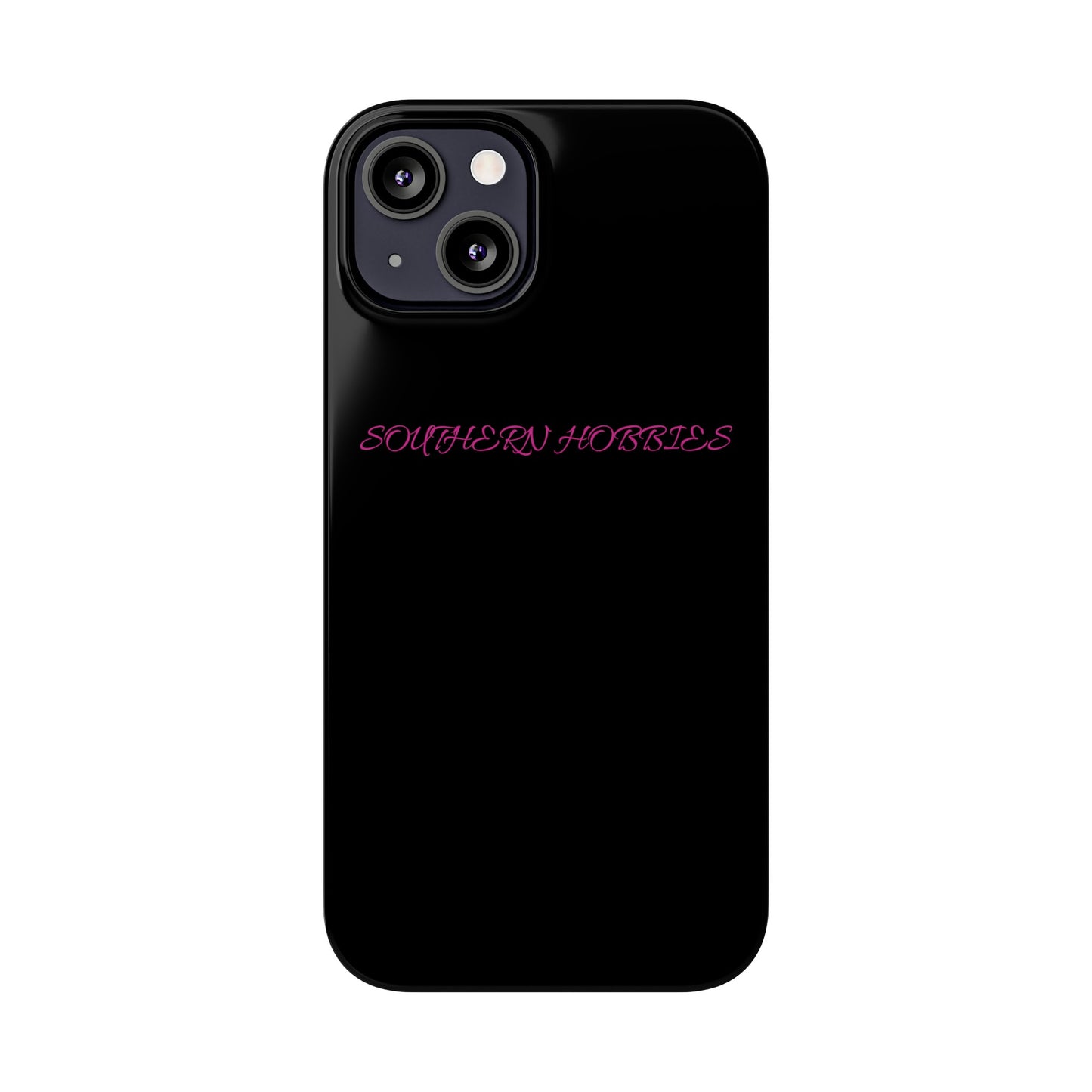 PINK ON BLACK TOUGH DROP SLIM IOHONE CASE