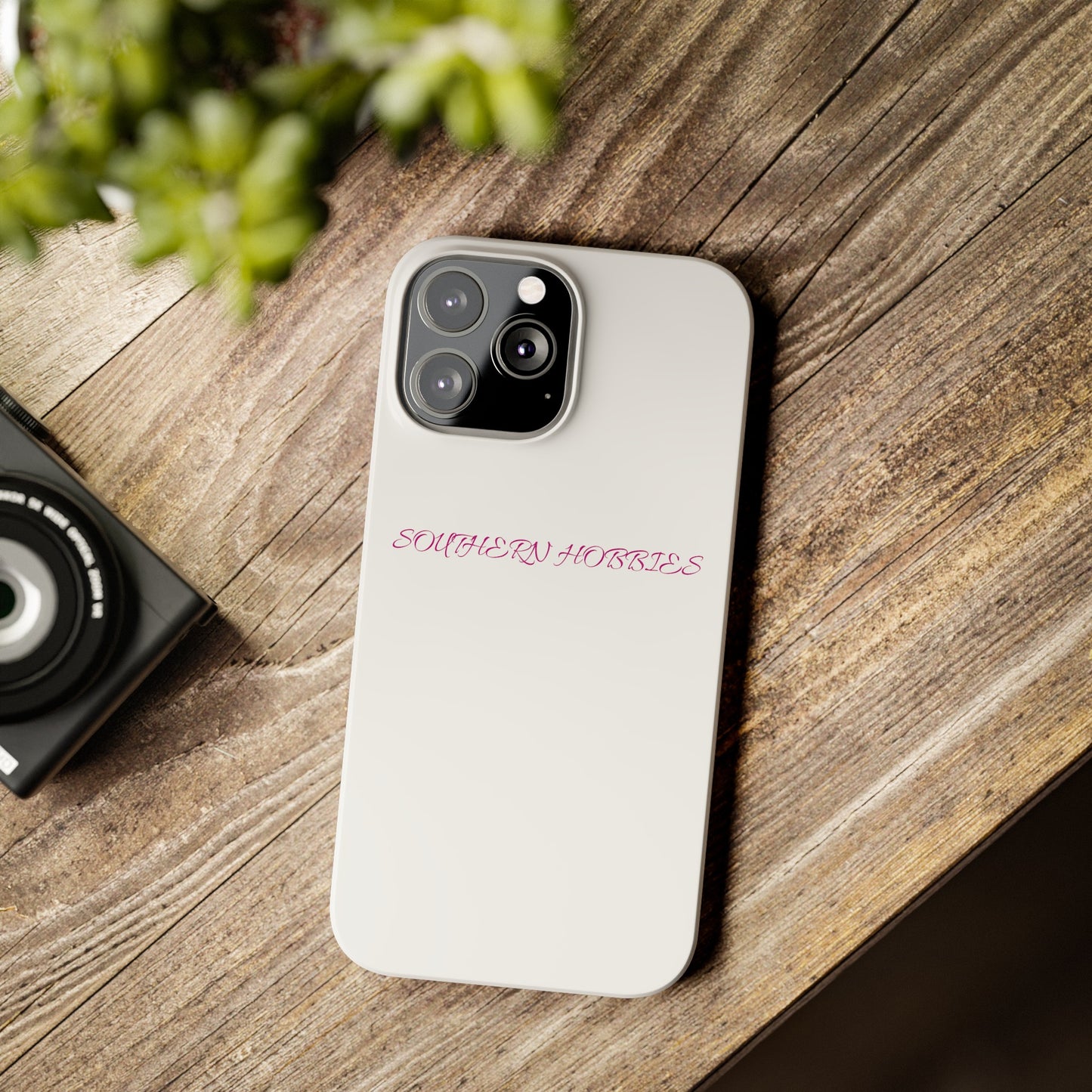 PINK ON WHITE TOUGH DROP SLIM IPHONE CASE