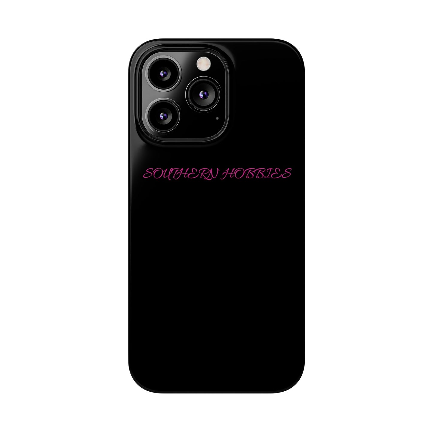 PINK ON BLACK TOUGH DROP SLIM IOHONE CASE