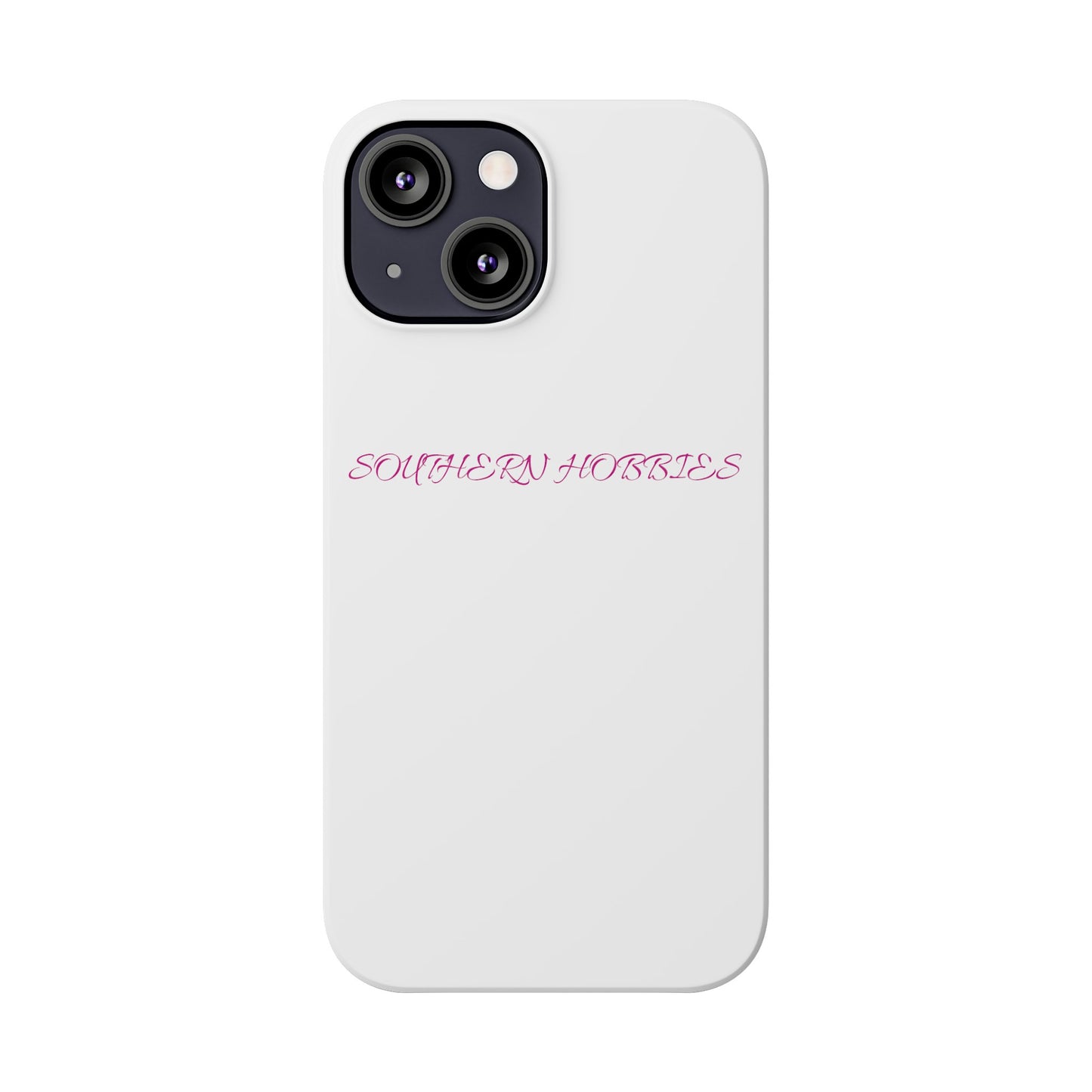 PINK ON WHITE TOUGH DROP SLIM IPHONE CASE