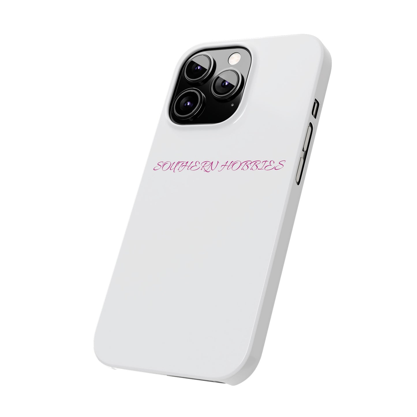 PINK ON WHITE TOUGH DROP SLIM IPHONE CASE