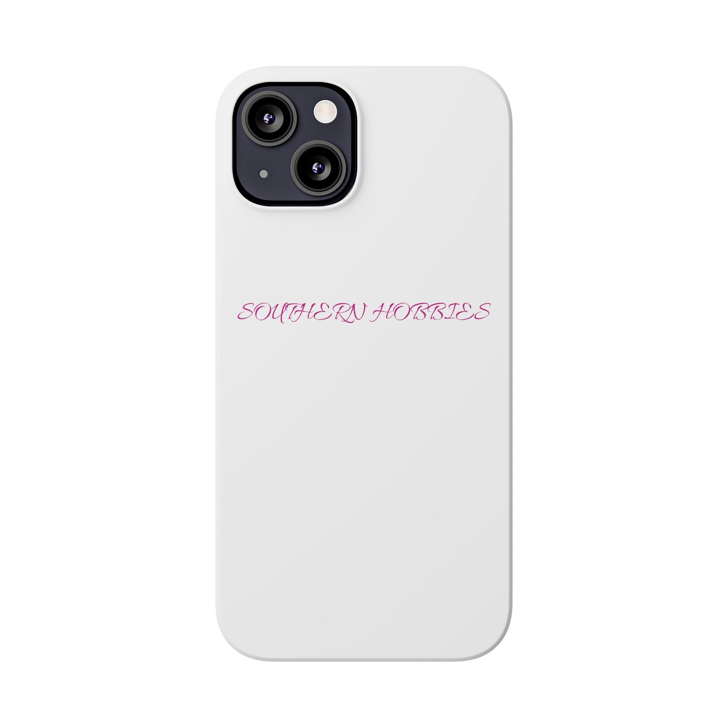 PINK ON WHITE TOUGH DROP SLIM IPHONE CASE