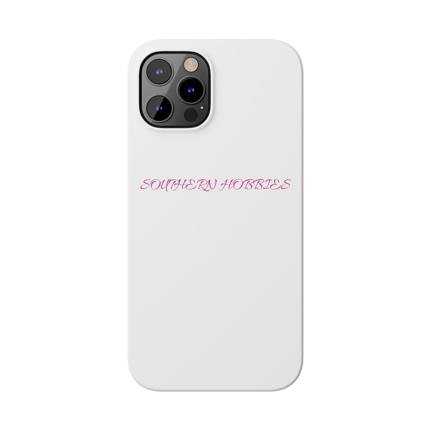 PINK ON WHITE TOUGH DROP SLIM IPHONE CASE