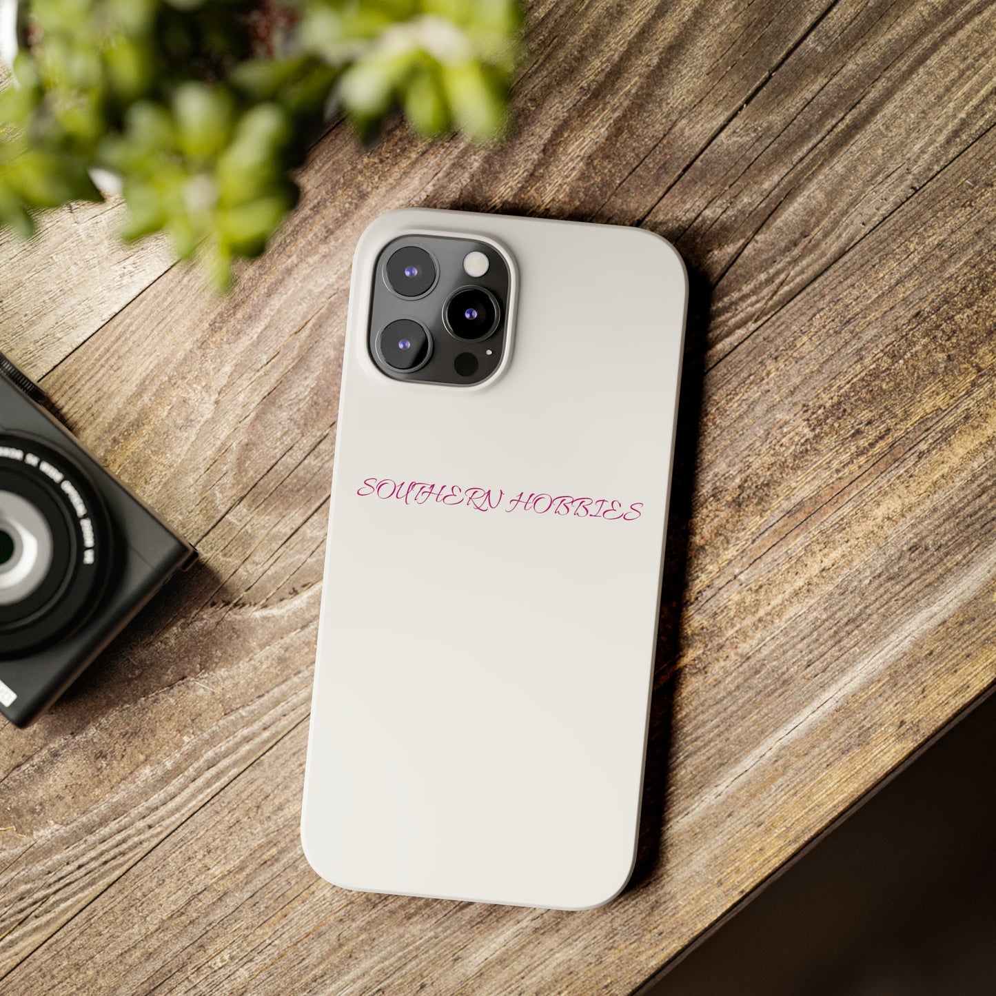 PINK ON WHITE TOUGH DROP SLIM IPHONE CASE